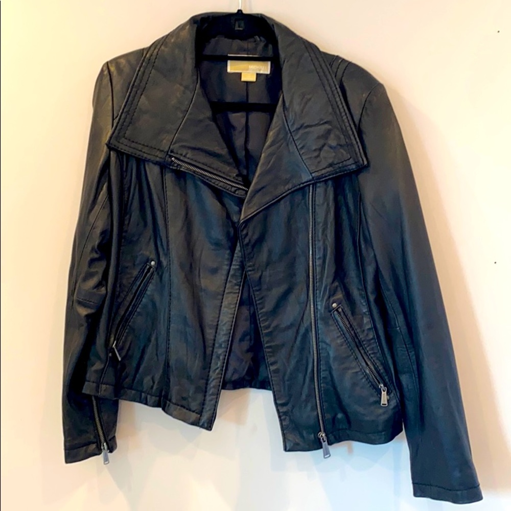 Michael kors leather jacket